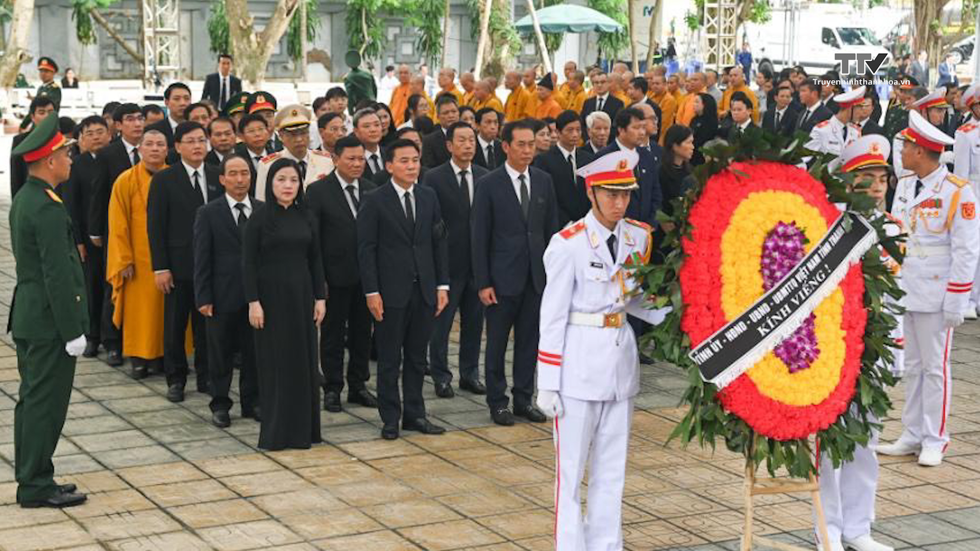 Đoàn đại biểu tỉnh Thanh Hóa viếng, tiễn biệt đồng chí Tổng Bí thư Nguyễn Phú Trọng