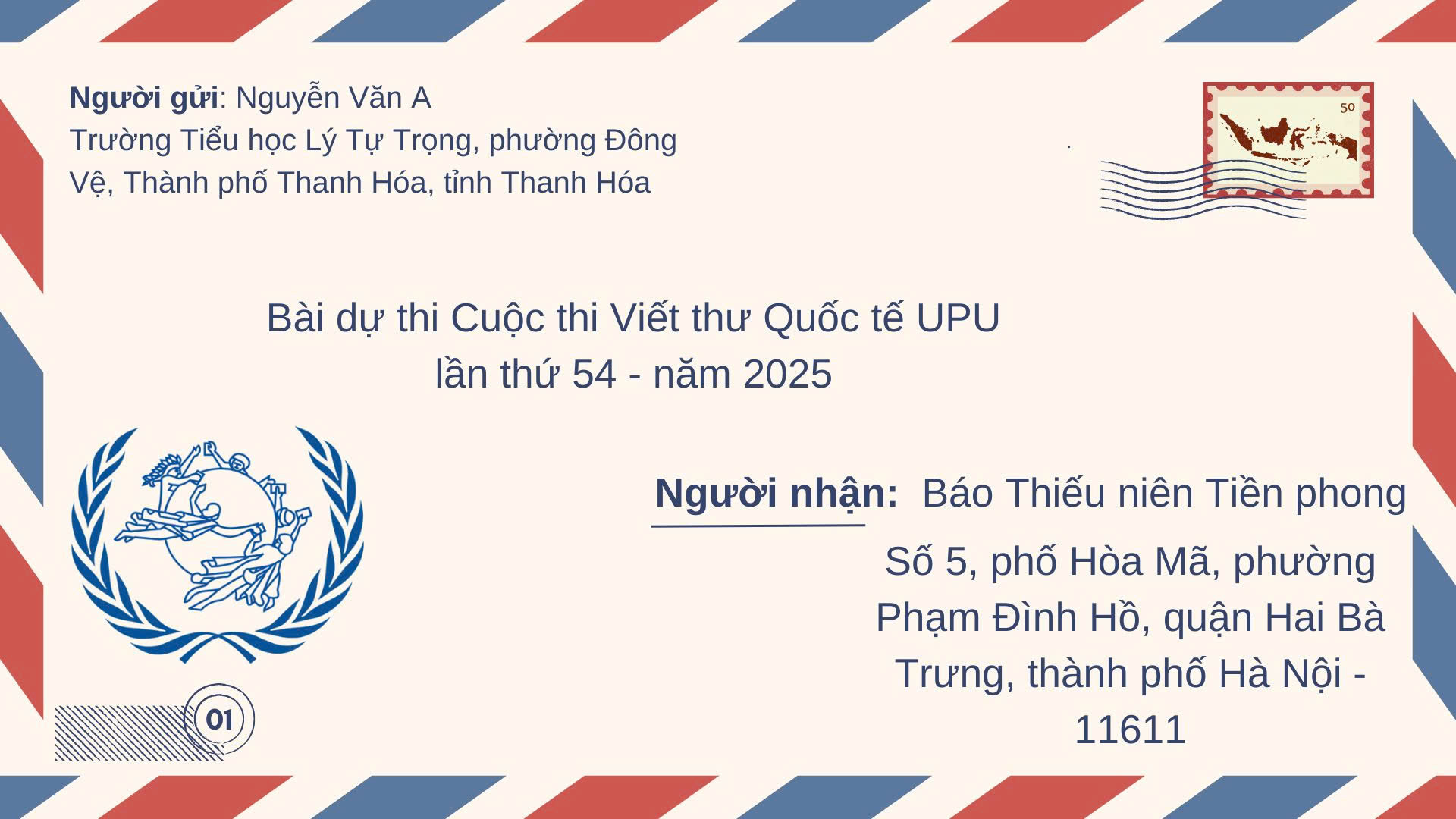 Những câu hỏi thường gặp qua các cuộc thi viết thư quốc tế UPU