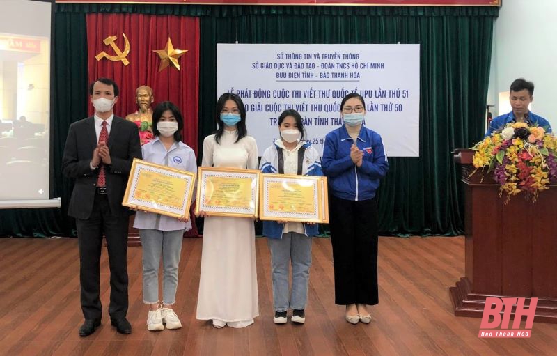 Phát động Cuộc thi viết thư quốc tế UPU lần thứ 51 và trao giải Cuộc thi lần thứ 50 trên địa bàn tỉnh Thanh Hóa